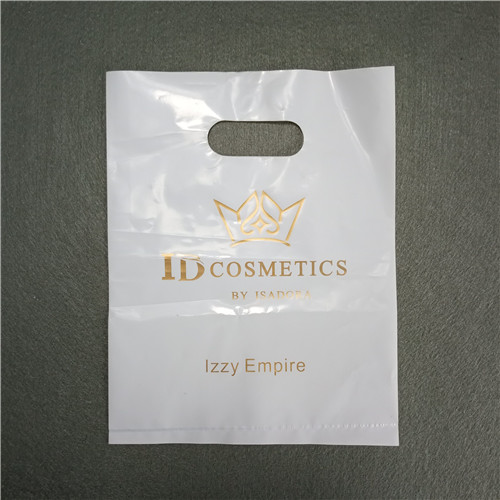Factory Wholesale compostable plastic die cut biodegradable plastic shopping bag with custom logo printed