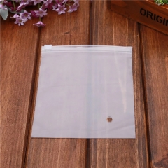 clear frosted opaque slide pvc zip lock plastic zipper bag