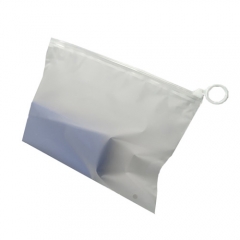 Custom Printed Frosted Luxury Plastic cpe Zipper Bag zipper Bag For Clothing Socks Packaging