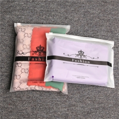 Luxury customized transparent zipper clothing bags storage zipper bags