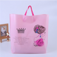 China Manufactured Custom Logo biodegradable Soft Loop tote Shopping Packing For Clothes