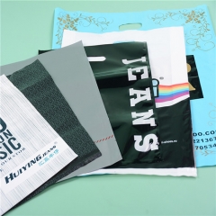 HDPE biodegradable customized die cut plastic shopping bags with high quality