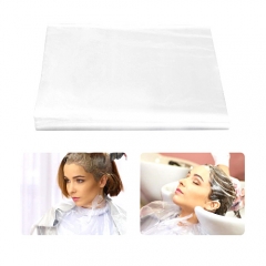 Promotion White Haircut Hairdressing Barber Salon PE Plastic Disposable Cape