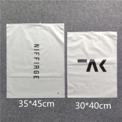 Custom Logo Printing Waterproof Zip Lock Frosted Flat Poly Bag Slider Zipper Packing Bag for Underwear Clothing