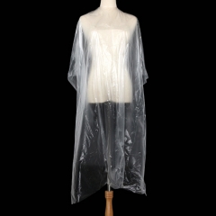 Salon Cheap Disposable PE Hairdressing Plastic Cape