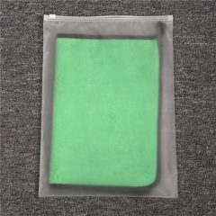 Wholesale Biodegradable Matte zipper OEM Waterproof Bag Zipper Plastic Zip Packing Bag for Clothing