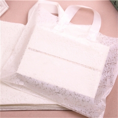 Eco-friendly disposable degradable Soft loop flexiloop handle plastic shopping bag