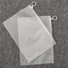 Custom Top sale zipper Poly Zip Lock Frosted Plastic Packaging Bag For Clothes