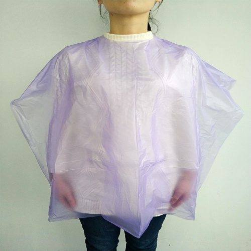 Wholesale PE Material Cloth Waterproof Barber Hair Salon Disposable Hairdressing Cape
