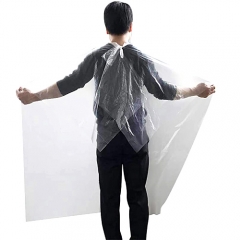 Cheaper PE SPA Barber Waterproof Disposable Hair Salon Cape