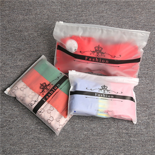 Luxury customized transparent zipper clothing bags storage zipper bags