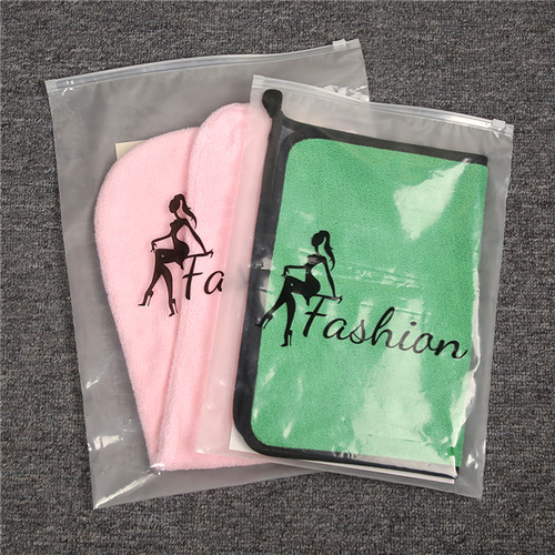 Wholesale Biodegradable Matte zipper OEM Waterproof Bag Zipper Plastic Zip Packing Bag for Clothing