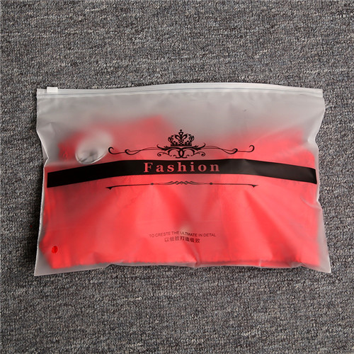 Thick zipper lock bag plastic for garment, reclosable packaging zip bags transparent