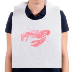 Funny Adult Size Disposable Plastic Crab Bib Funny Design Restaurant Hotel Use Adult Bib