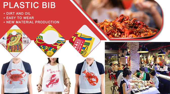 How to Use Disposable Plastic Restaurant Bibs?