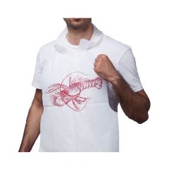 Factory Custom Printed Adult Restaurant Plastic Disposable Lobster Bib Adult Size Bibs