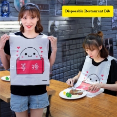 Factory Direct Wholesale Disposable Bib Restaurant Adult Bib Restaurant Apron With Logo