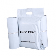 Shipping Bag Factory Custom Black White Pink Purple Plastic Satchel Courier Mailing Pouch Poly Mailer Bag With Handle