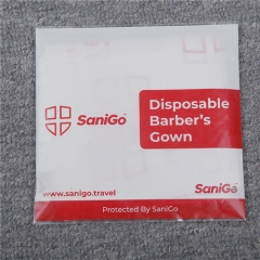 Wholesale Barber Salon Hairdresser Transparency Disposable Apron Flexible Equipment Disposable Hair Cutting Capes