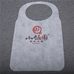 Manufacturer Custom Lobster Disposable Paper PE Nonwoven Restaurant Apron Bib