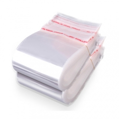Factory Custom Clear Plastic Printed PE Self-Adhesive Bags With Suffocation Warning Available