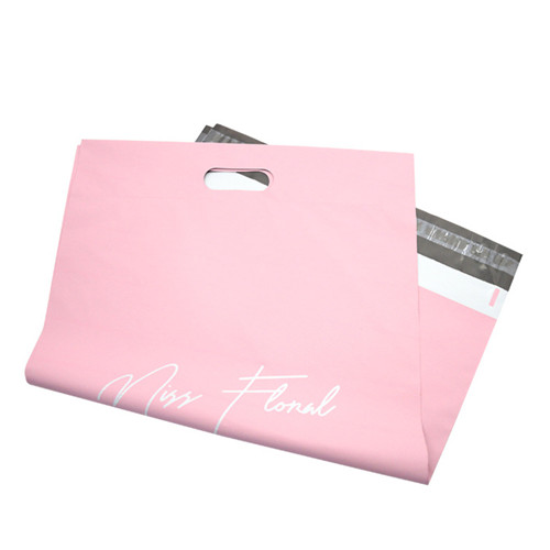 Custom Handle Mailing Bag Plastic T Shirt Clothing Delivery Poly Bag