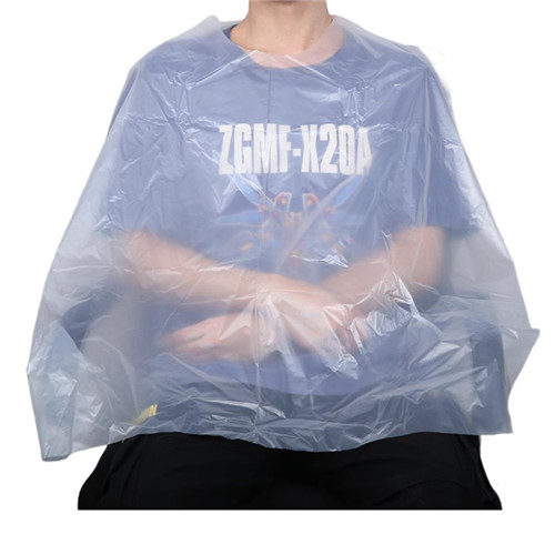 Custom Transparent Disposable Hair Capes Waterproof Hair Cutting Disposable Hairdressing Capes For Barbershop