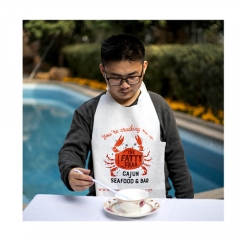 Manufacturer Custom Ldpe Plastic Restaurant Plastic Dinner Bibs For Sea Food Feasts