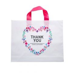 Factory Custom Wholesale Takeaway Thank You Plastic Packaging Bags With Handle