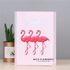 Manufacturer Custom Foldable Hdpe Die Cut Handle Plastic Clothing Shopping Bags With Printing Logo