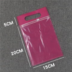 Plastic Slider Zipper Bag Manufacturer Custom Zip Clothing Packing Bags With Handle