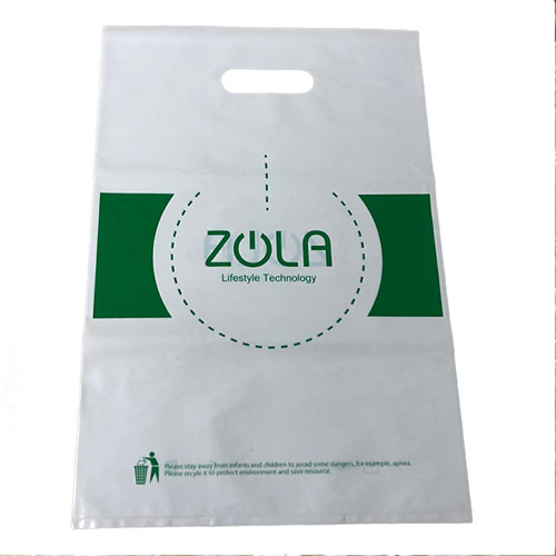 Custom Printing Designs Hdpe Plastic Shopping Bag Plastic Die Cut Handle Carry Bag For Clothing