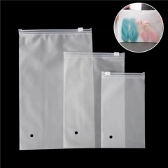 Wholesale Custom Double Sided Frosted Ziplock Bag Clothing Zip Lock Plastic Zipper Packaging Bag With Your Logo