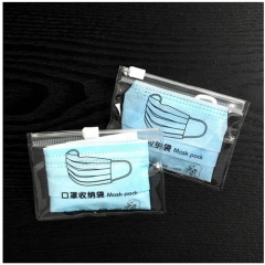 Custom Transparent Polybag Packaging Clear Plastic Ziplock Poly Bag With Suffocation Warning