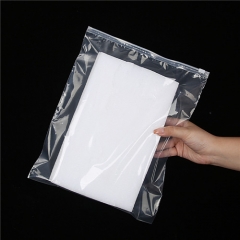 Reusable Custom Printing Transparent Slider Zip Lock Plastic Package Bag Poly Bag With Suffocation Warning