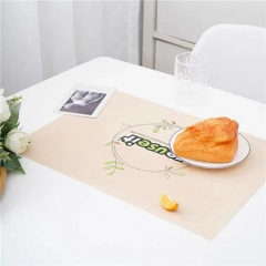 Factory Wholesale Custom Disposable Brown White Kraft Paper Rectangle Placemats For Restaurant