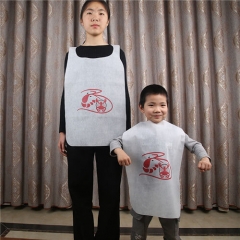 Wholesale Custom Logo Adult Bibs Waterproof Disposable Non Woven Apron Non Woven Adult Bibs Pack Of 50Pcs