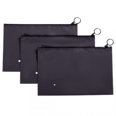 Low Moq Wholesale Boutique High Quality Transverse Zipper Lock Bag Custom Logo Clothing Black Zipper Bag For Clothing Packaging