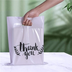 High Quality Custom Color Logo Size Thank You Shopping Bags With Logos Handle Plastic Bag Shopping Plastic Bags With Handle