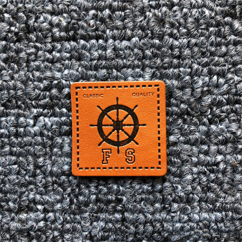 Custom Logo Jeans Clothing Leather Labels Wholesale Custom Embossed PU Leather Patches for Hats Garments