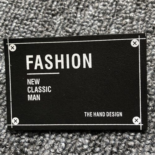 Hot Recommended Luxury Washable Leather Tag Patches Custom Brand Logo Embossed Fashion Label Patch With High Quality Material