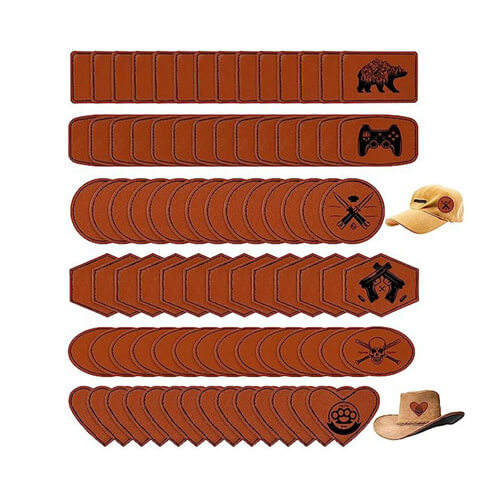 Manufacturer Hot Sale Custom Company Logo Leather Labels Patches Custom Leather Patch for Caps Hats Jeans