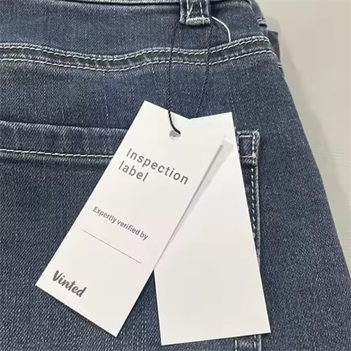 Custom Fashion Vinted Design Logo Brand Name Custom Clothing Tags Tags Clothes Hang Tags For Clothes Label Apparel Labels