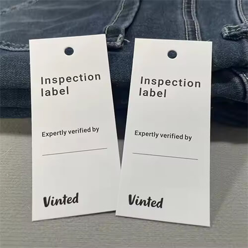 Custom Logo High Quality Luxury Printed Vinted Hang Tags Label For Clothes Hangtag Price Swing Clothing Tag Tags Labels Custom