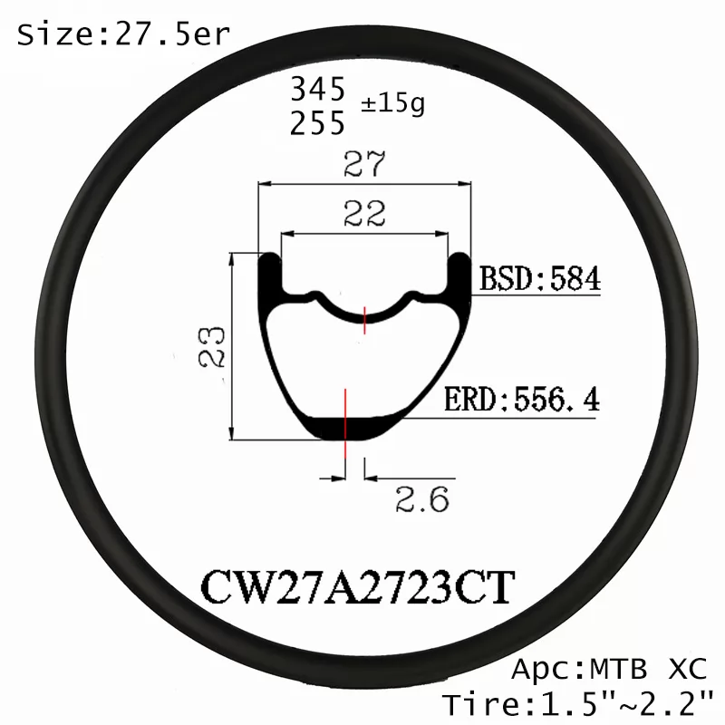 |CW27A2723CT| carbon asymmetry wheels uk customers good reviews CN made hookless offset drive size mountain bike carbon rims 100% hand made