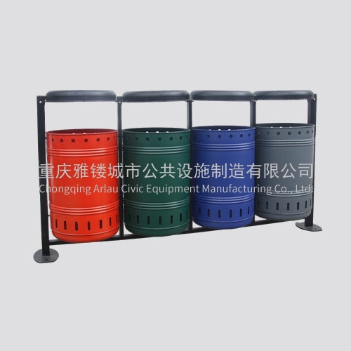 BS74 dustbin color compartment garbage bins