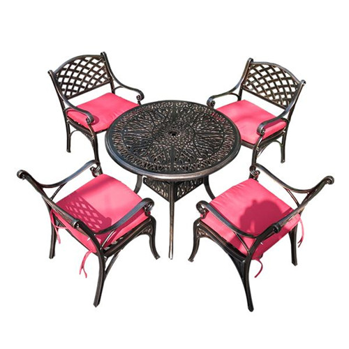 Sun-proof Anti-corrosion Iron Cast Aluminum Table And Chair