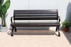 Cast aluminum park bench