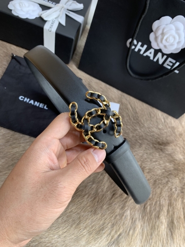 NO:430 Chanel Belt Partly contain the shipping fee  30MM 金属链编织皮扣