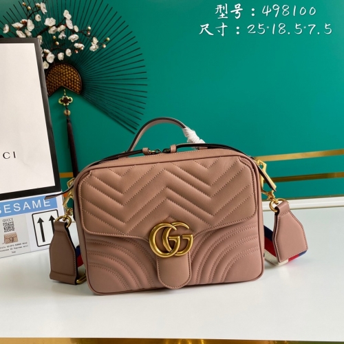 NO:1138  model 498100 size:25*18.5*7.5cm GG Marmont